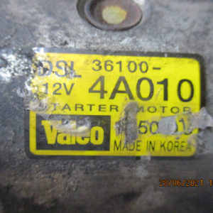 Kia Sorento 2500 Diesel anno dal 2002 al 2009 Motorino avviamento Valeo 36100-4A010