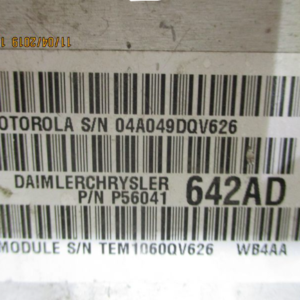 Jeep Gran Cherokee  anno dal 1998 al 2004 Centralina motore ECU  P56041642AD