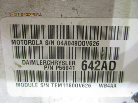 Jeep Gran Cherokee anno dal 1998 al 2004 Centralina motore ECU P56041642AD
