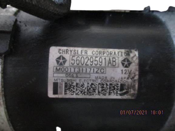 Fiat Freemont 2000 Diesel anno dal 2011 al 2016 Motorino avviamento Mitsubishi elettric M001T31171ZC