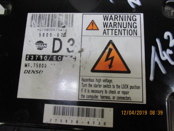 Nissan Navara D40 2500 Diesel anno dal 2005 al 2010 Centralina motore ECU 275830-4730 YD25