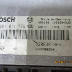 Renault Megane Laguna Scenic 1900 Diesel anno dal 2002 al 2010 Centralina motore ECU 0281011776 8200391966 8200386508
