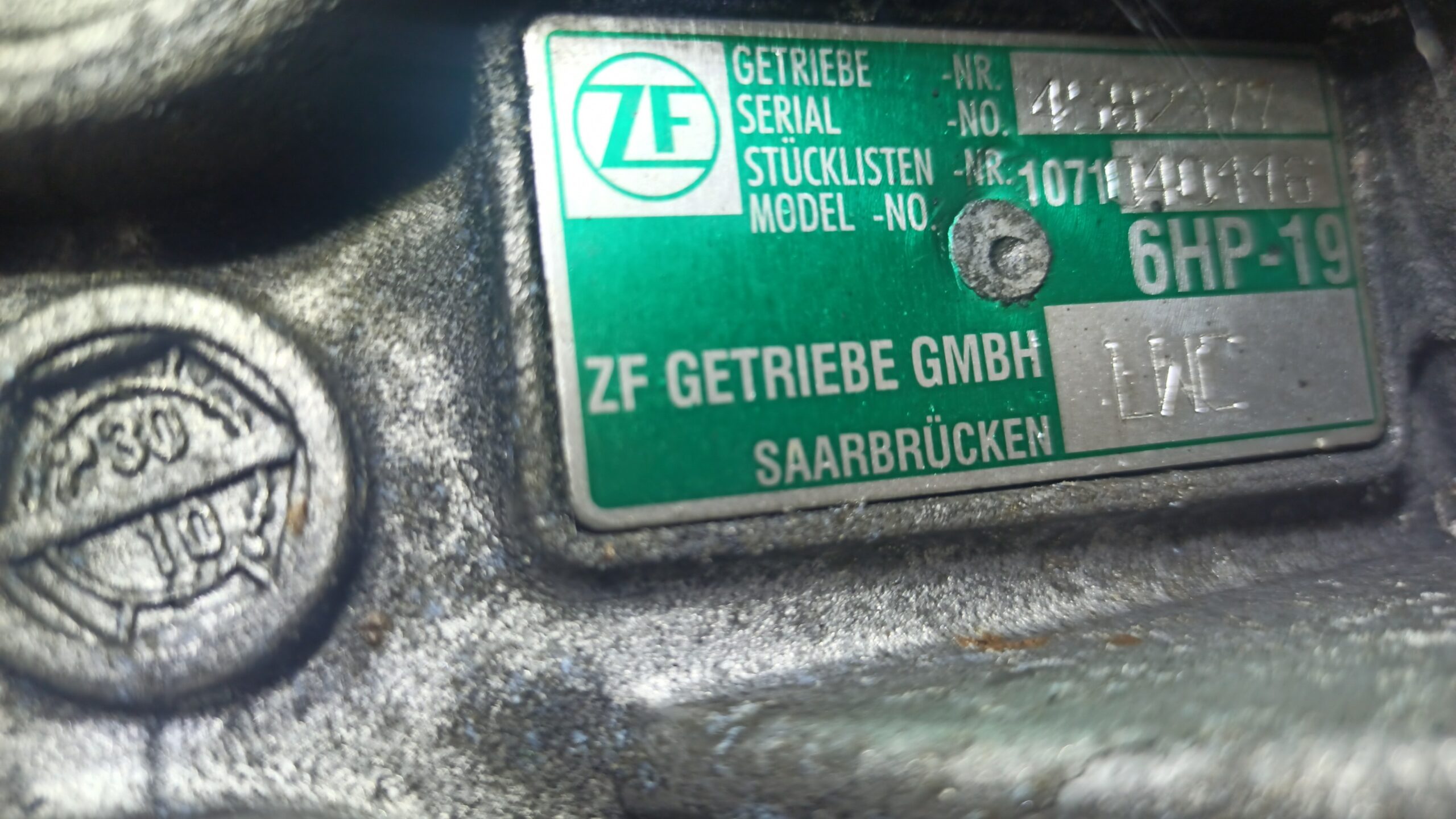 Audi  A6 4F    Diesel anno dal 2006 al 2012 Cambio automatico ZF 6HP19 LWC