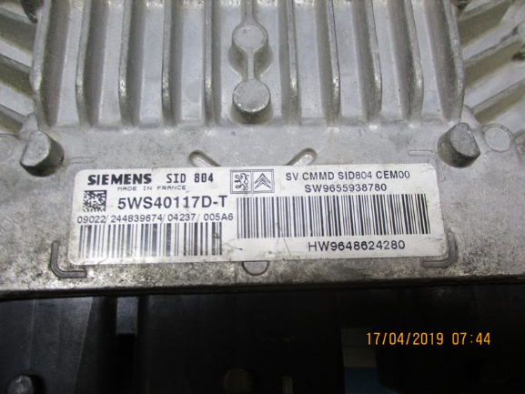 Citroen C3 Pluriel 1400 Diesel anno dal 2003 al 2010 Ecu Centralina motore 5WS40117D-T 9655938780 HW 9648624280