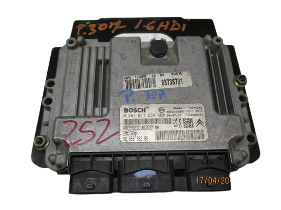 Peugeot 307 1600 Diesel anno dal 2001 al 2009 Ecu Centralina motore 0281011234 9655698280