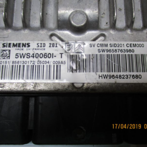 Peugeot 607 2700 Diesel anno dal 2000 al 2010 Ecu Centralina motore 5WS40060I-T 9658763980