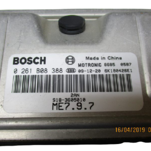 DR1 e Daihatsu Sirion 1300 Benzina anno dal 2009 al 2014 Centralina motore ECU 0261B08388 S18-3605010