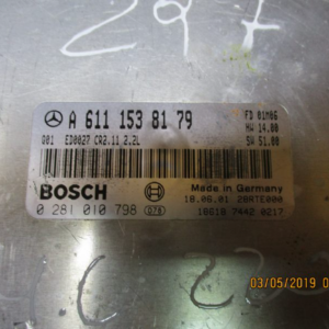 Mercedes Classe C 220 W203 anno dal 2000 al 2005 ECU Centralina motore A6111538179 0281010798