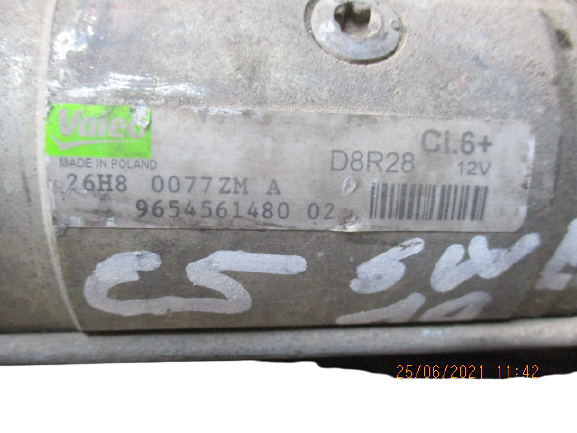 Citroen C5 C4 Gran Picasso DS5 Peugeot 3008 407 5008 Diesel anno dal 2008 al 2017 Motorino avviamento Valeo 9654561480