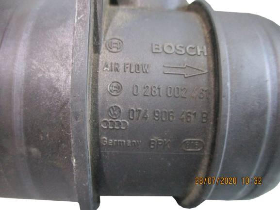 Volkswagen Golf Seat Leon Skoda Audi A3/A4 Diesel anno dal 2007 al 2015 Debimetro flussometro Bosch 0281002461 074906461B