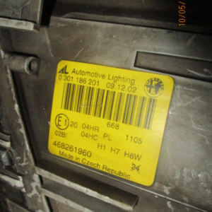 Alfa Romeo 147 anno dal 2000 al 2010 Fanale anteriore sinistro 0301186201 468261960