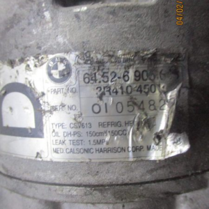 Bmw Serie 3 E46 320  X3 E83 anno dal 1998 al 2006 Compressore aria condizionata 64.52-6905643 3R4104501