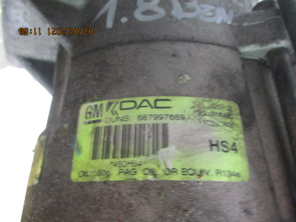 Chevrolet Cruze Orlando Opel Astra Insignia anno dal 2009 al 2019 Compressore aria condizionata 687997689 13314480