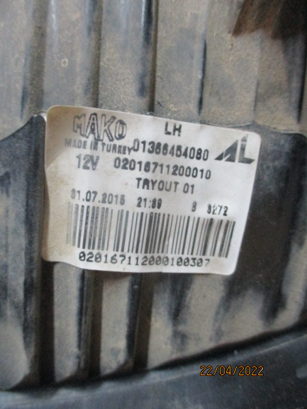 Fiat Ducato Citroen Jumper Peugeot Boxer anno dal 2006 al 2015 Fanale posteriore stop sinistro 01366454080