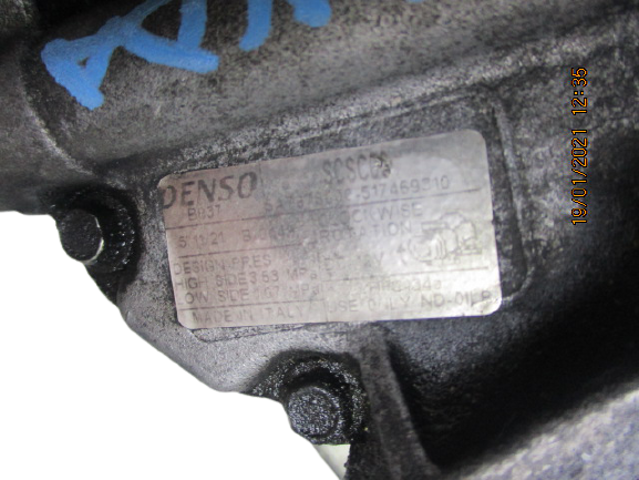Fiat Panda Fiat 500 Idea Punto Doblo Lancia Ypsilon Musa Ford Ka 1300 mtj diesel anno dal 2003 al 2011 Compressore aria condizionata 517469310 SA767SG0C