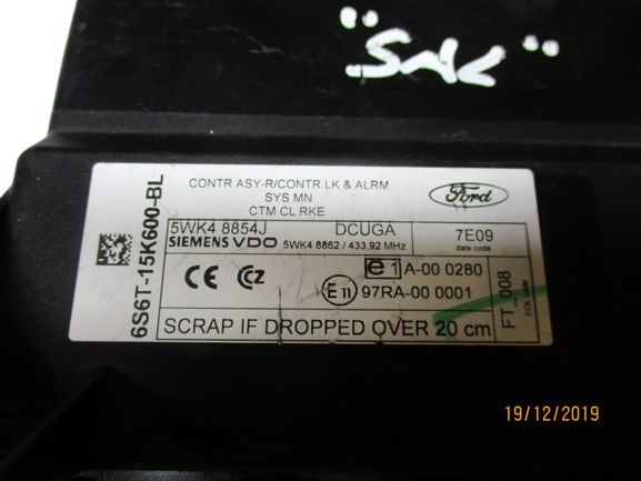 Ford Fiesta anno dal 2003 al 2008 Centralina Body computer 6S6T-15K600-BL