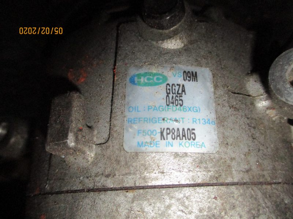 Hyundai I20 Kia Picanto anno dal 2008 al 2014 Compressore aria condizionata HCC F500 KP8AA05