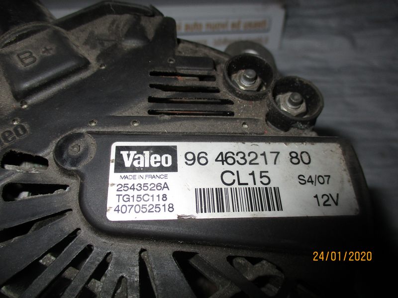 Citroen C3 1400 Diesel anno 2007 Alternatore 9646321780