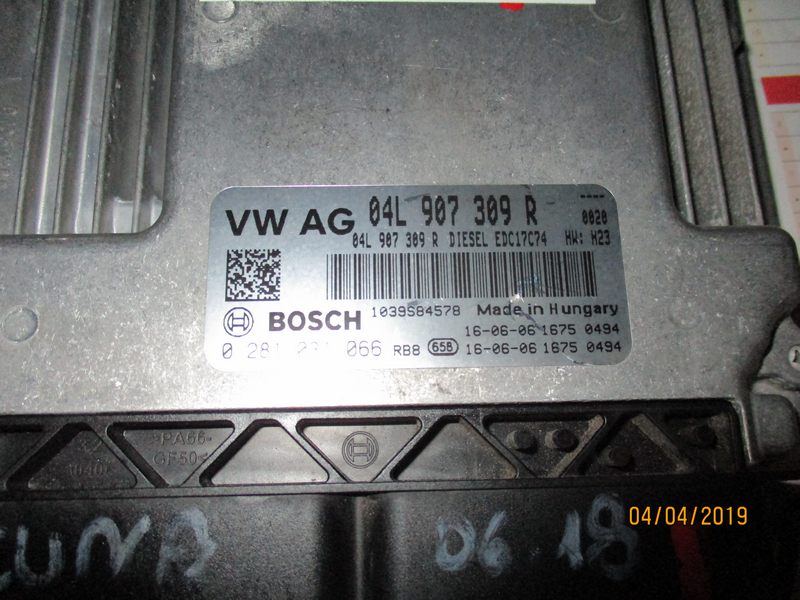 Vw Golf 7 Centralina motore 0281031066 04L907309R
