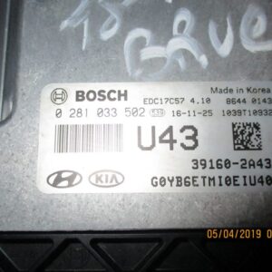 Kia Rio 1400 Diesel anno 2018 Centralina motore 0281033502 d4fc