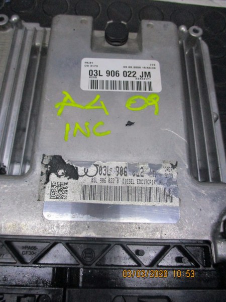 Audi A4 2000 Diesel anno dal 2007 al 2013 ECU Centralina motore 03L906022JM 03L906022B 0281015328