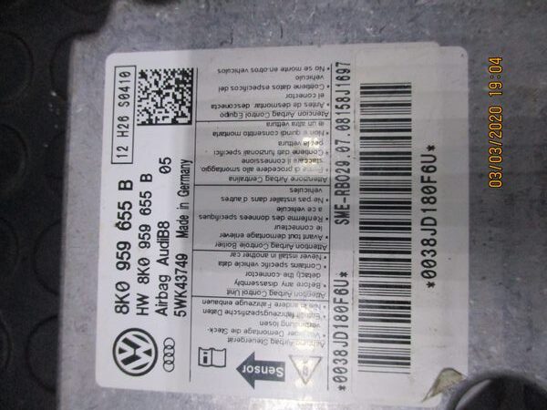 Audi A4 8K anno dal 2008 al 2012 Kit Airbag