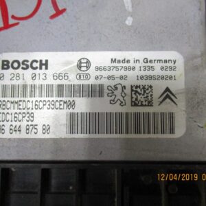 Citroen C-Crosser Peugeot 4007 2200 Diesel anno dal 2007 al 2014 ECU Centralina motore 0281013666 9664487580 EDC16CP39