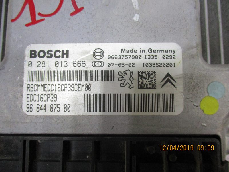 Citroen C-Crosser Peugeot 4007 2200 Diesel anno dal 2007 al 2014 ECU Centralina motore 0281013666 9664487580 EDC16CP39