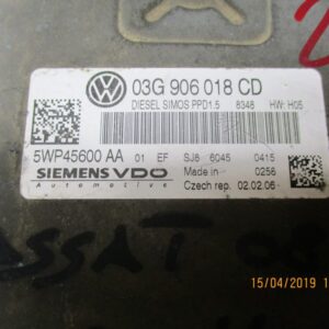 Volkswagen Passat Station Wagon 2000 Diesel anno 2008 Centralina motore 03G906018CD 5WP45600AA.