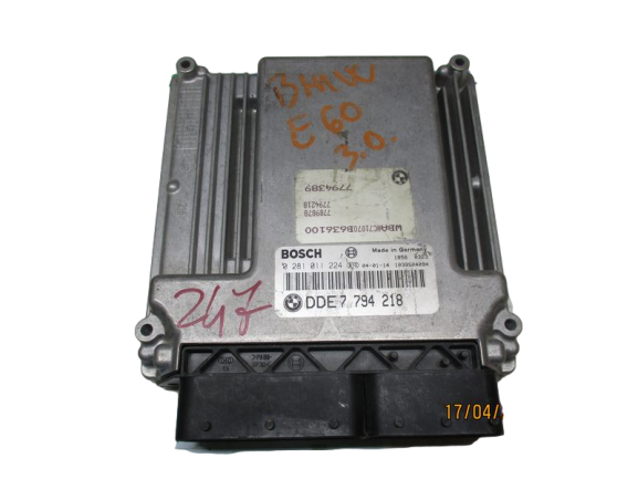 Bmw Serie 5 530 E60 Centralina motore 0281011224 DDE7794218.