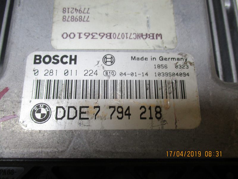 Bmw Serie 5 530 E60 Centralina motore 0281011224 DDE7794218.