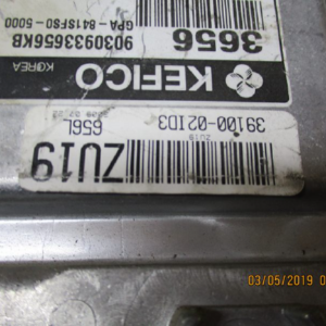 Hyundai I10 1100 Benzina 47 kw  anno dal 2007 al 2013 Centralina motore ECU 39100-02ID3  9030933656KB GPA-841SFS0-5000