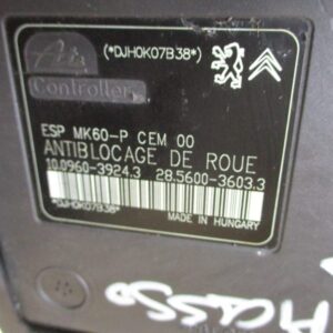 Citroen C3 Picasso  anno dal 2008 al 2017 Gruppo Abs 10.0960-3924.3 28-5600-3603.3 10.0206-0414.4