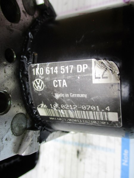 Volkswagen Golf Serie 6 Audi Seat Skoda anno dal 2008 al 2012 Gruppo ABS 1K0907379BL 1K0614517DP 10.0212-0701.4 10.0961-0364.3 10.0619-3955.1 25.5610-5451.3