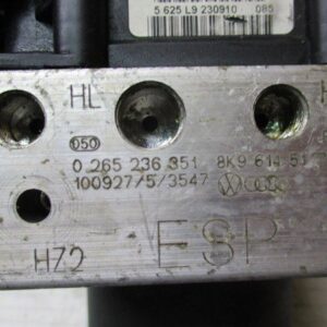Audi A4 8B   anno dal 2008 al 2015 Gruppo ABS 8K9907379E   0265236351 8K9614517J