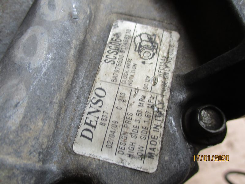 Fiat 500 Idea Punto Panda Doblo Lancia Ypsilon Musa Ford Ka 1300 mtj diesel anno dal 2004 al 2011 Compressore aria condizionata SCSC06 5A7975600 517469310