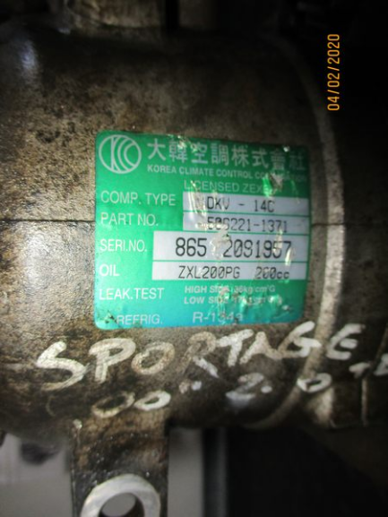 Kia Sportage Hyundai Tucson anno dal 2004 al 2010 Compressore aria condizionata  506221-1371