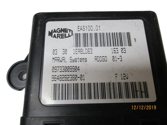 Lancia Phedra Fiat Ulysse Peugeot 807 Citroen C8 anno dal 2002 al 2010 Centralina Controllo carburante 9648282380