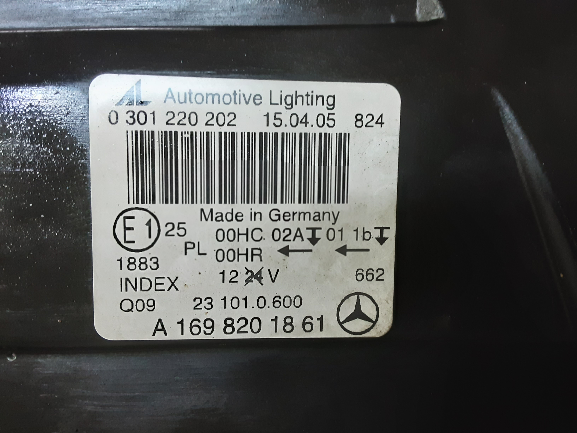 Mercedes Classe B W245 anno dal 2004 al 2012 Faro fanale anteriore destro A1698201861