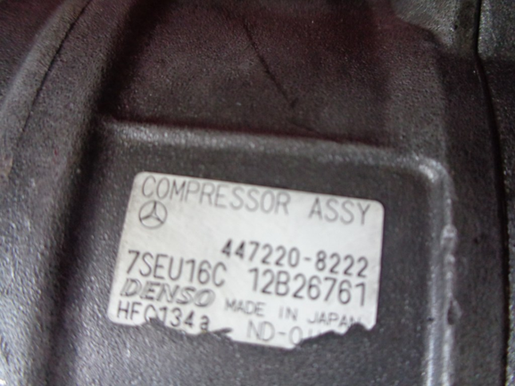Mercedes Classe C 220 W 203 Diesel anno dal 2000 al 2007 Compressore aria condizionata 447220-8222 7SEU16C 12B26761
