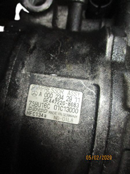 Mercedes Classe C W203 Classe E W210 Classe M W163 Vito W638 Clk W208 anno dal 1999 al 2005 Compressore aria condizionata Denso 447220-8083 A0002342911