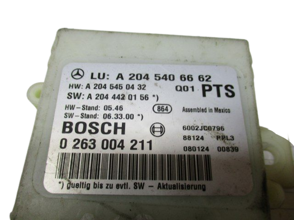 Mercedes Classe C 220 W204 anno dal 2007 al 2013 Centralina sensori parcheggio A2045406662 A2045450432 0263004211