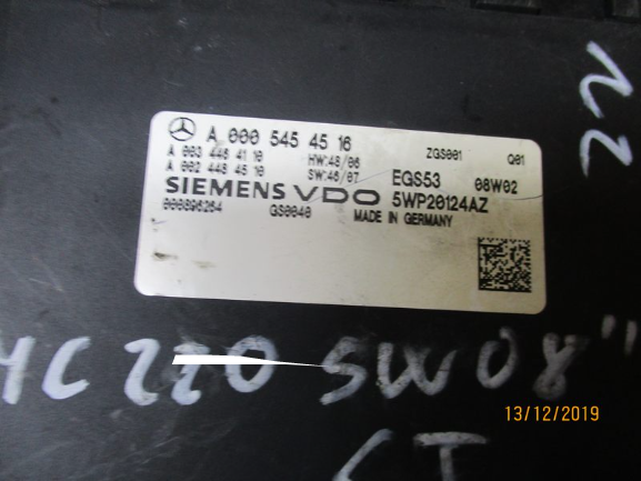 Mercedes Classe C W204 anno dal 2007 al 2011 Centralina Cambio automatico A0005454516