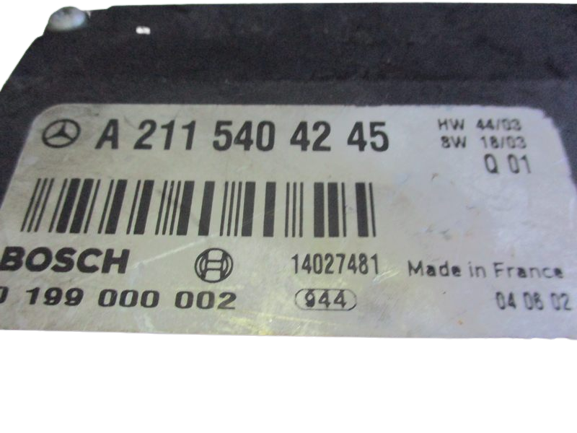 Mercedes Classe E W211 anno dal 2003 al 2009 Centralina controllo batteria A2115404245 0199000002