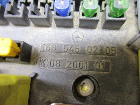 Mercedes ML 270 W163 anno dal 1997 al 2005 Centralina porta fusibili A1635450206