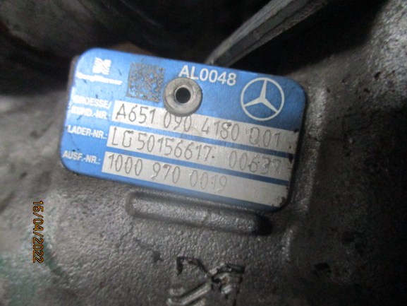 Mercedes GLK X204 Classe C W204 Classe E W212 e W207 anno dal 2008 al 2015 biturbo A6510904180