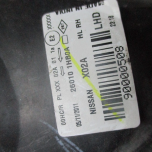 Nissan Micra K13 anno dal 2010 al 2016 Fanale anteriore destro 26010 1HB0A