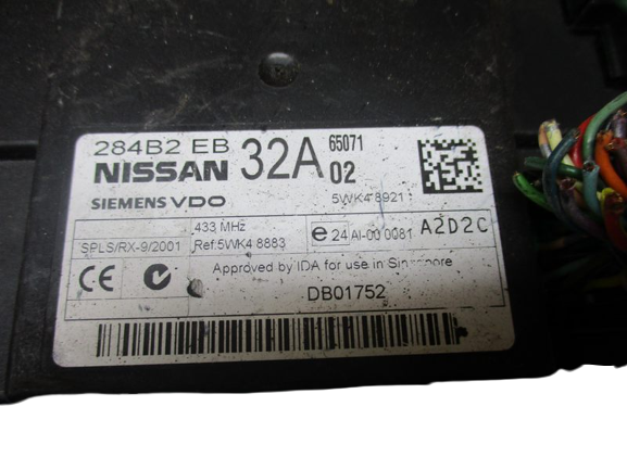Nissan Navara Pathfinder  dal 2006 al 2011 Centralina BCM 284B2EB32A DB01752
