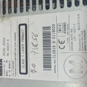 Nissan Qashqai 1° serie anno dal 2007 al 2010 Stereo Radio 28185 JD05A PN-3001F-A
