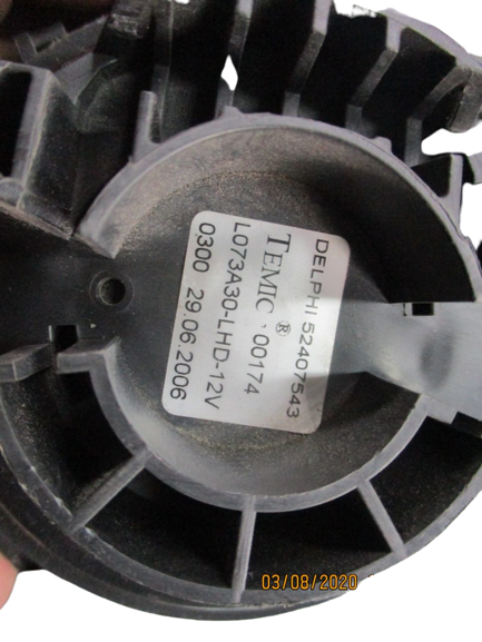 Opel Astra H anno dal 2004 al 2011 Motorino ventola abitacolo 52407543